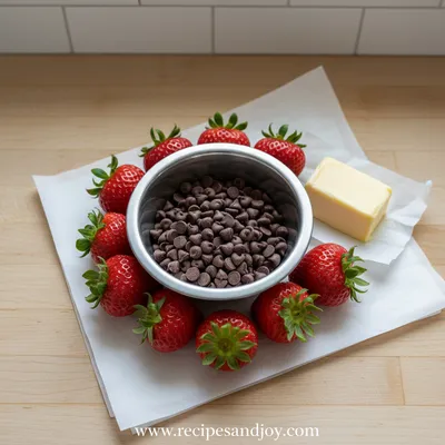 Chocolate Covered Strawberries - cooking process