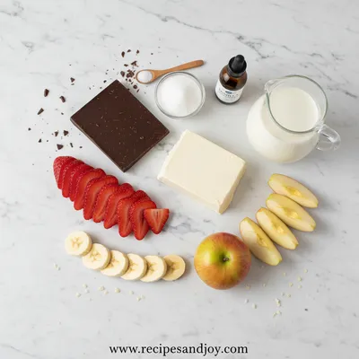 Chocolate Fruit Dip With Cream Cheese - cooking process