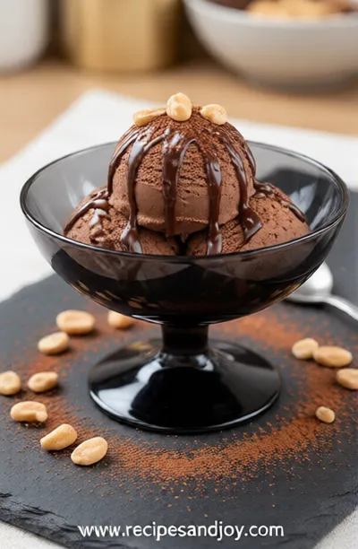 Chocolate Peanut Butter Ice Cream – High Protein - ready to serve
