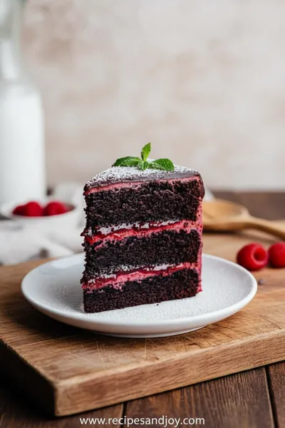 Chocolate Raspberry Cake Recipe For Family Desserts - ready to serve