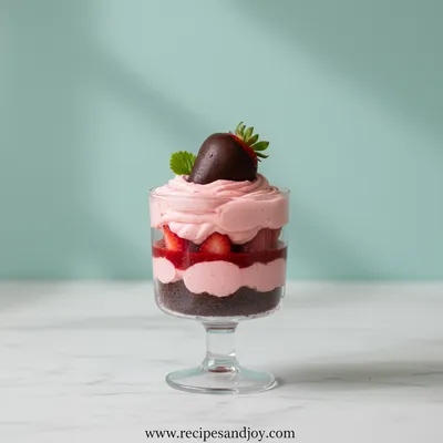 Chocolate Strawberry Mousse Cake Parfaits