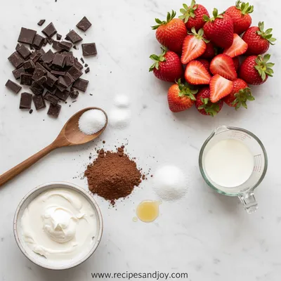 Chocolate Strawberry Mousse Cake Parfaits - cooking process