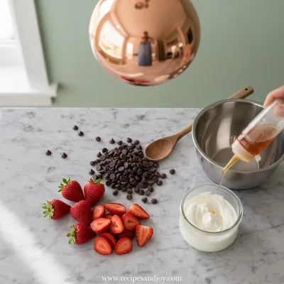 Chocolate Strawberry Yogurt Clusters - ready to serve