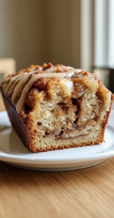 Cinnamon Roll Banana Bread