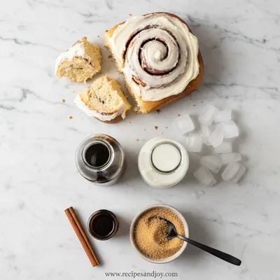 Cinnamon Roll Frappuccino - cooking process