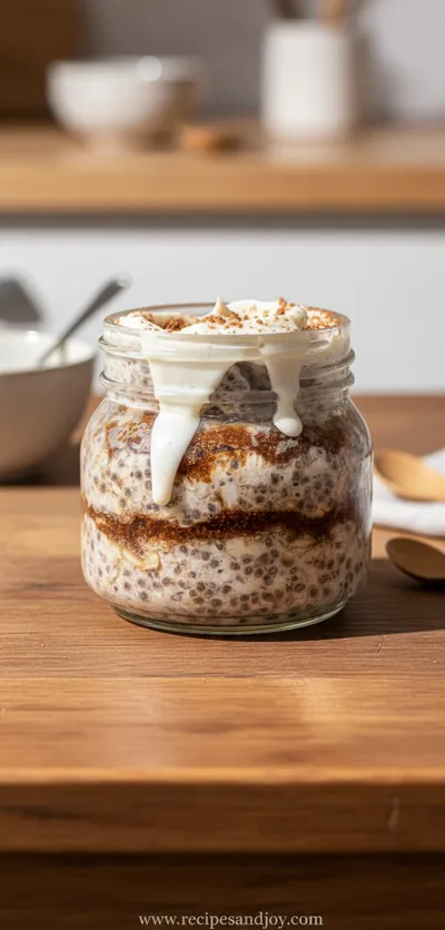 Cinnamon Roll Overnight Oats Recipe