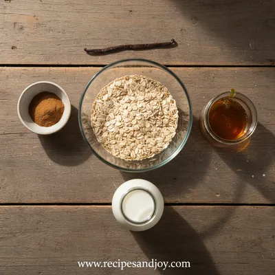 Cinnamon Roll Overnight Oats Recipe - cooking process