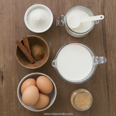 Cinnamon Roll Protein Crepes - ingredients preparation