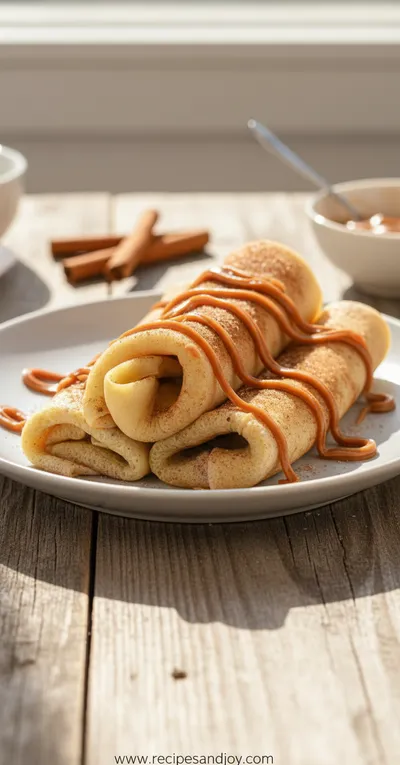 Cinnamon Roll Protein Crepes