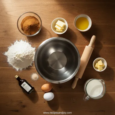 Homemede Cinnamon Rolls - cooking process