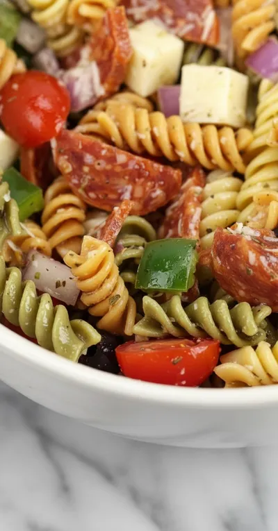 Classic Pasta Salad for a Crowd