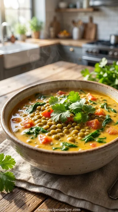 Coconut Curry Lentil Soup Recipe - Simple & Healthy