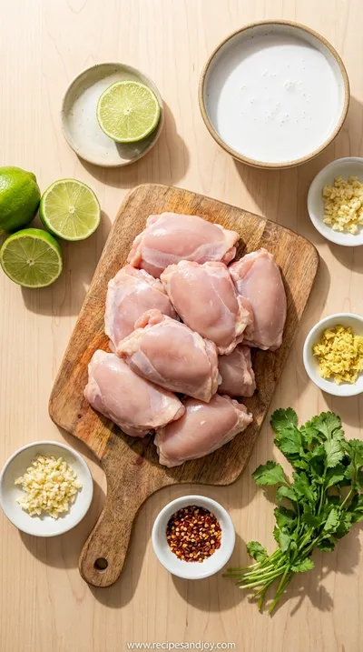 Coconut Lime Chicken: Tropical Slow Cooker Recipe - ingredients preparation
