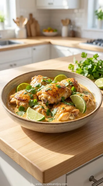 Coconut Lime Chicken: Tropical Slow Cooker Recipe