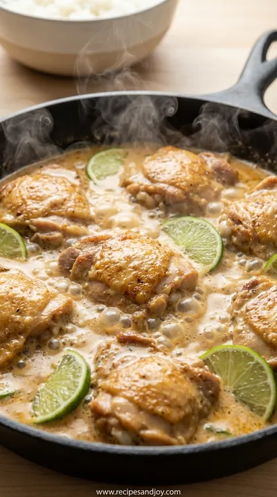 Coconut Lime Chicken: Tropical Slow Cooker Recipe - cooking process