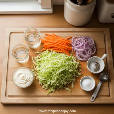 Simple Coleslaw Recipe - cooking process