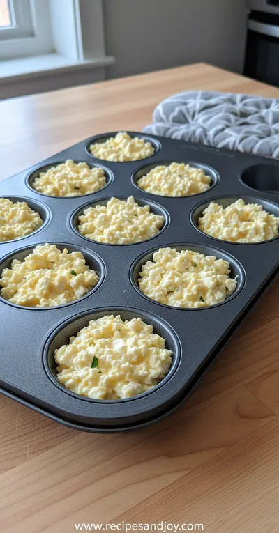 Cottage Cheese Egg Muffins Recipe - ingredients preparation