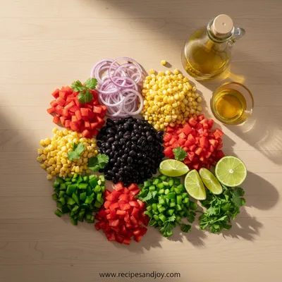 Cowboy Caviar Recipe – Easy, Healthy Dip - ingredients preparation