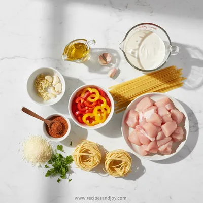 Creamy Cajun Chicken Pasta - cooking process