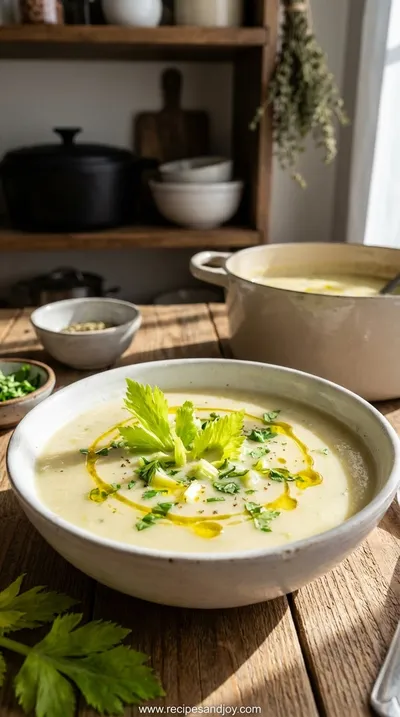 Creamy Celery Soup: Light & Elegant Homemade Recipe
