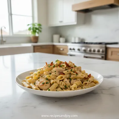 Creamy Chicken Turkey Ranch Pasta