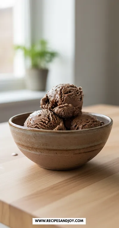 Creamy Chocolate Cottage Cheese Ice Cream