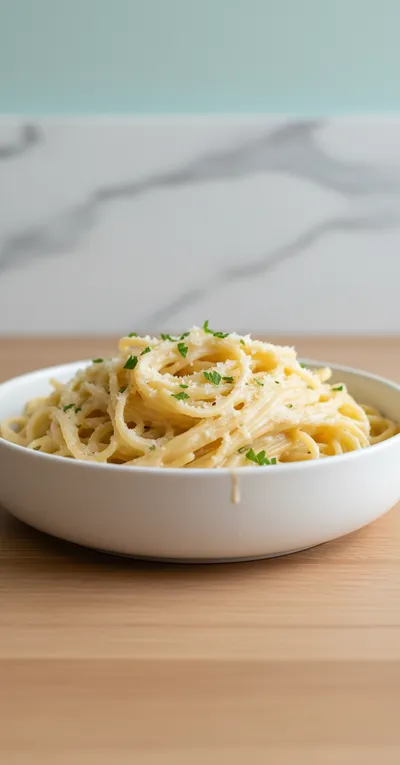 Creamy Garlic Parmesan Spaghetti