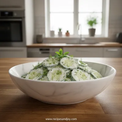 Creamy German Cucumber Salad