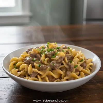 Creamy Ground Beef Stroganoff – Ready in 30 Minutes