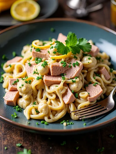 Creamy Tuna Pasta Salad - cooking process