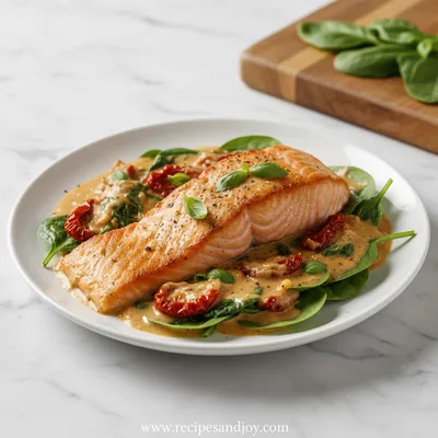 Creamy Tuscan Salmon – 30-Minute Dinner