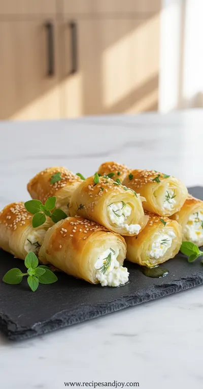 Crispy Feta Rolls – Easy Oven Recipe