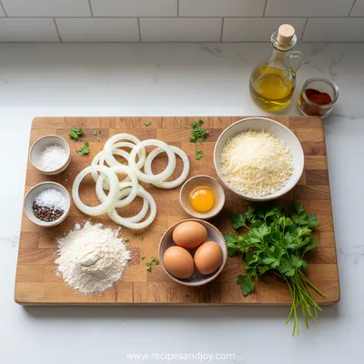 Crispy Keto Onion Rings - cooking process