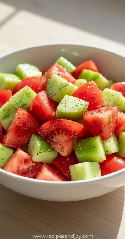 Cucumber and Tomato Salad