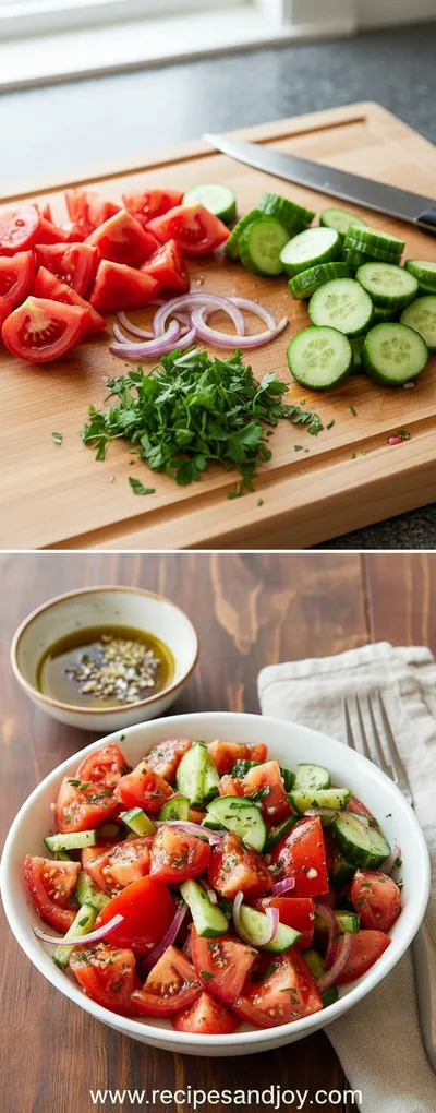 Cucumber and Tomato Salad – Fresh Healthy Recipe