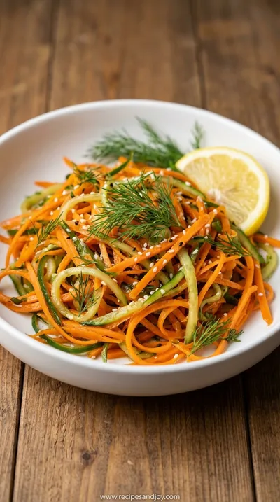 Cucumber Carrot Salad: Fresh & Healthy Recipe - ready to serve