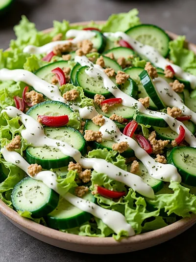 Cucumber Ranch Crack Salad – Cool Creamy Bacon-Free Recipe