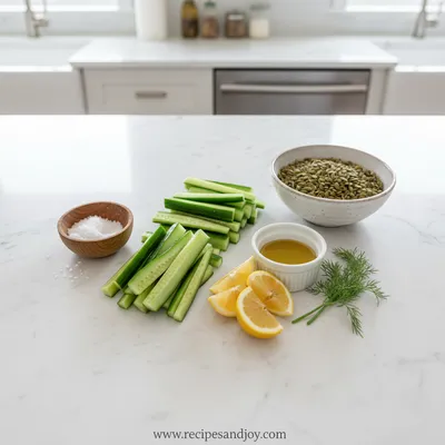 Cucumber Snack – Simple Healthy Bite - cooking process