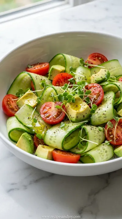 Cucumber Tomato Avocado Salad