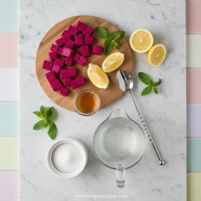 Dragonfruit Lemonade – Fresh Refresher - cooking process