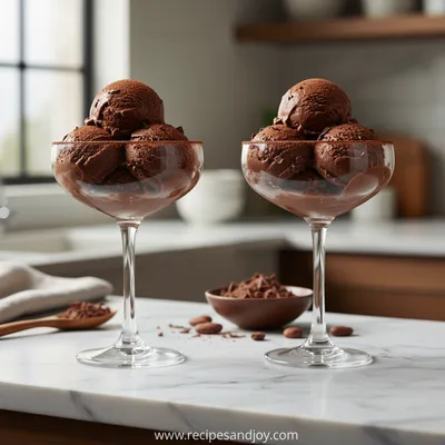 Duo of Chocolate Ice Cream Glasses