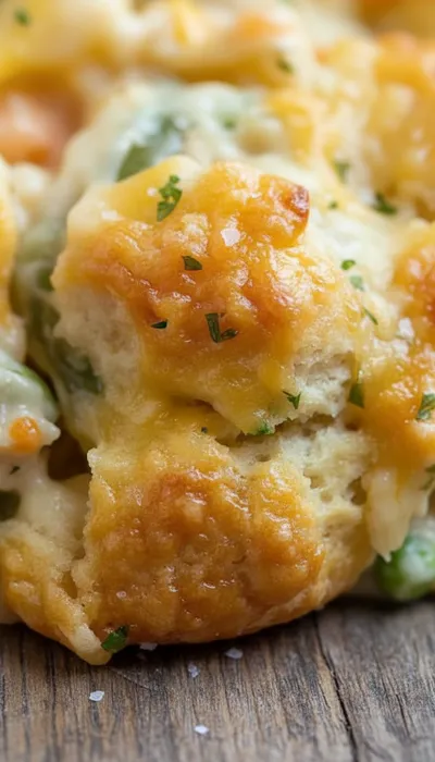 Easy Chicken Cobbler Dinner Casserole