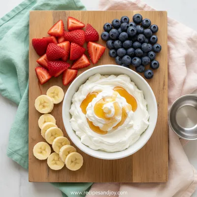 Easy Fruit Dip - cooking process