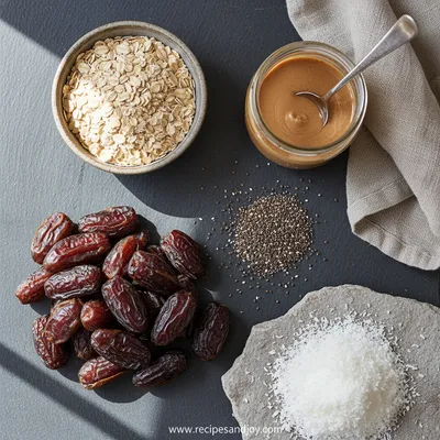 How to Make Energy Balls - Healthy Easy Snack - ingredients preparation