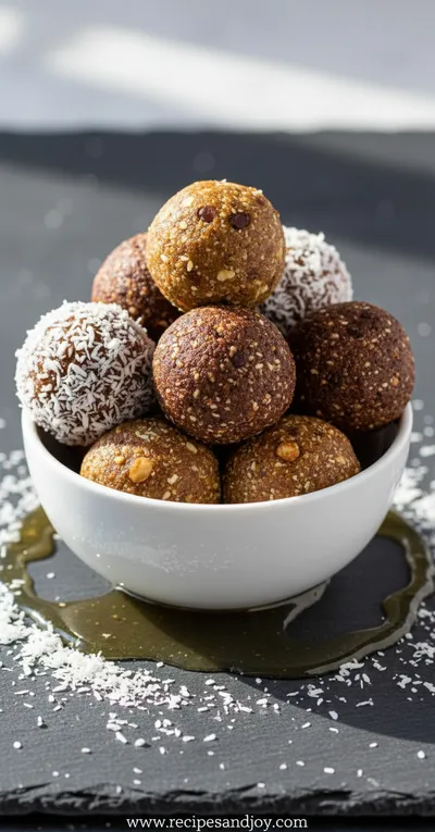 How to Make Energy Balls - Healthy Easy Snack - ready to serve