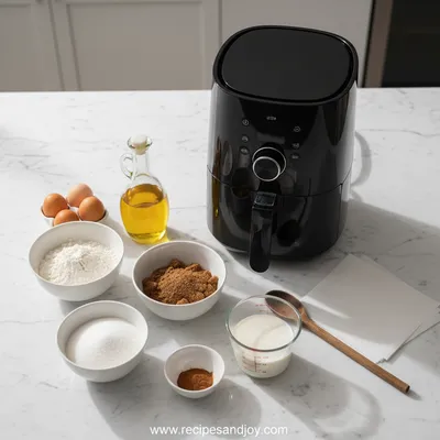 Fluffy Air Fryer Churro Bites - cooking process
