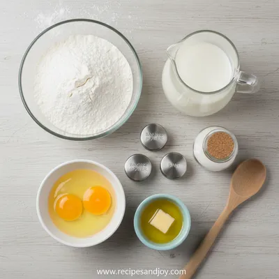 Fluffy American Pancakes - cooking process