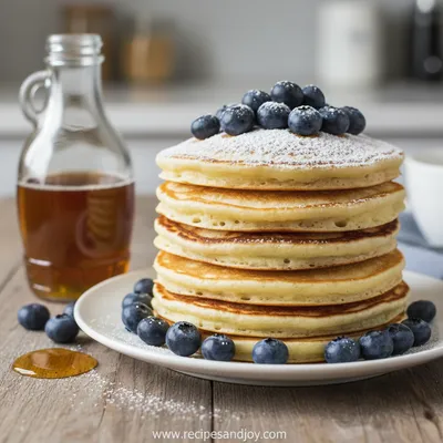 Fluffy Buttermilk Pancakes - ready to serve