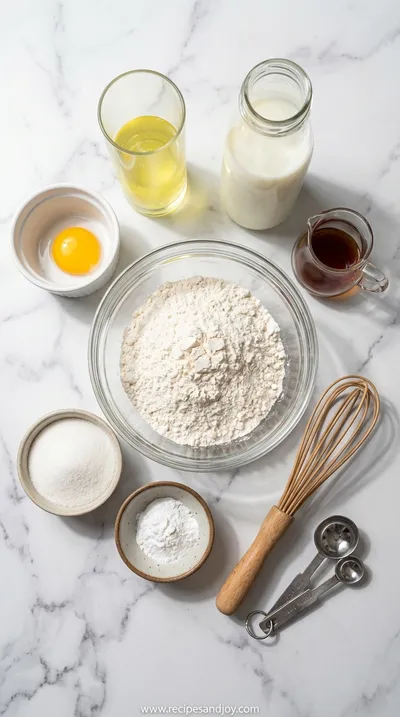 Traditional Fluffy Japanese Souffle Pancakes Recipe - ingredients preparation