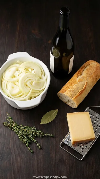 French Onion Soup Recipe: Classic Comfort Food - ingredients preparation